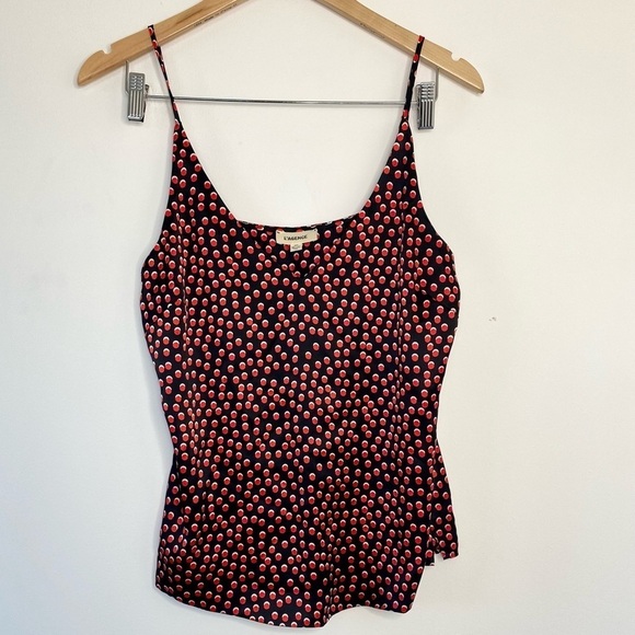L’Agence Silk V-Neck Camisole Gabriella Tank - Picture 3 of 14